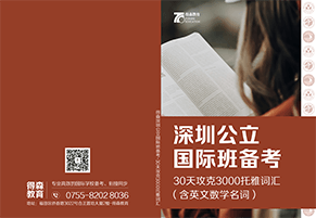 深圳公立国际班备考英语词汇教材